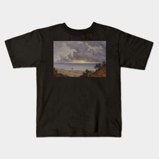 sandown bay from near shanklin chine isle of wight 1827 - John Glover Kids T-Shirt